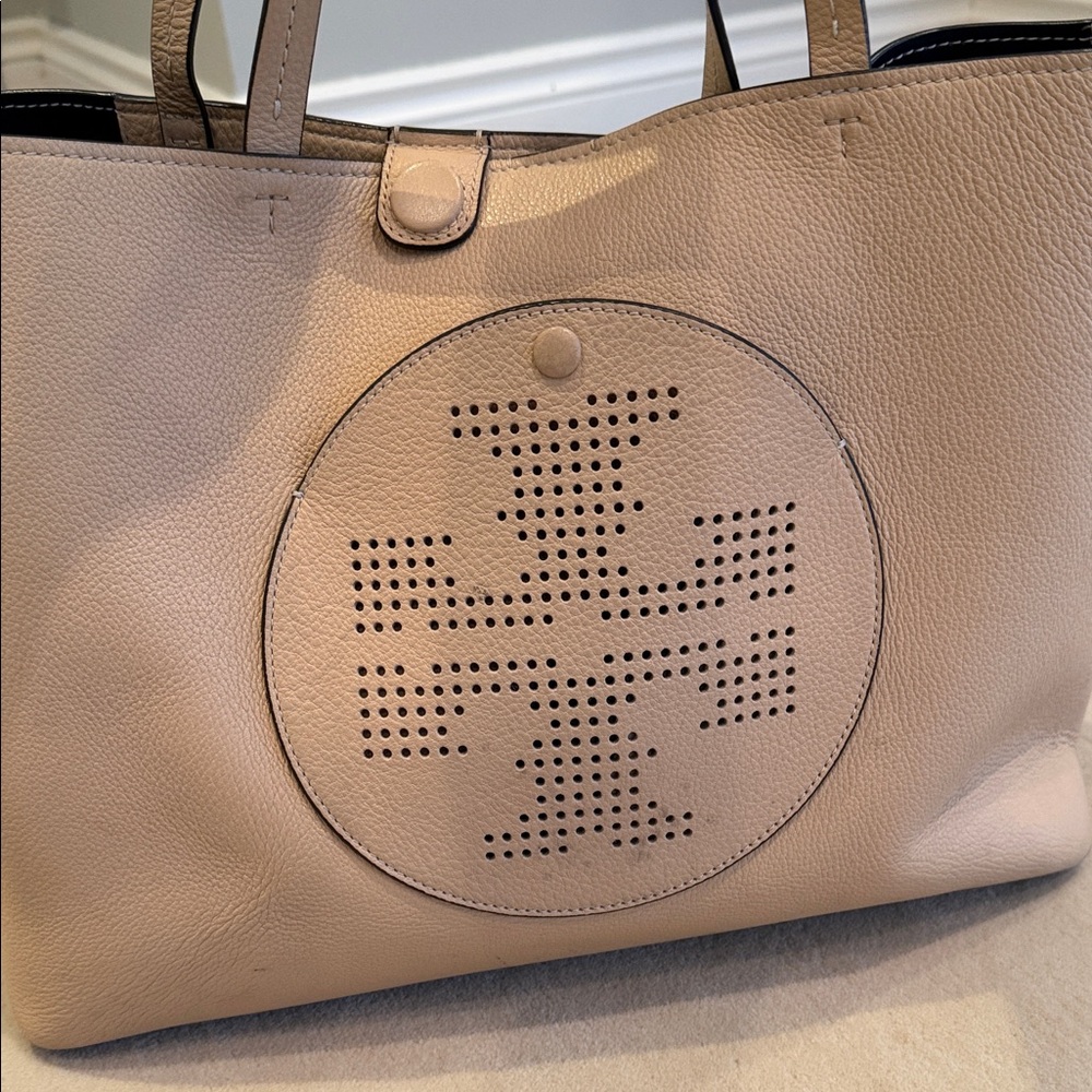Tory Burch Beige Leather Tote